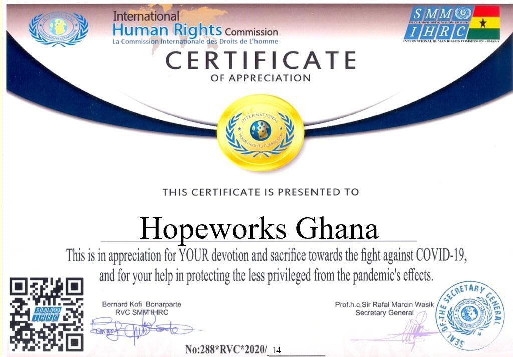 Hopeworks Ghana community outreach